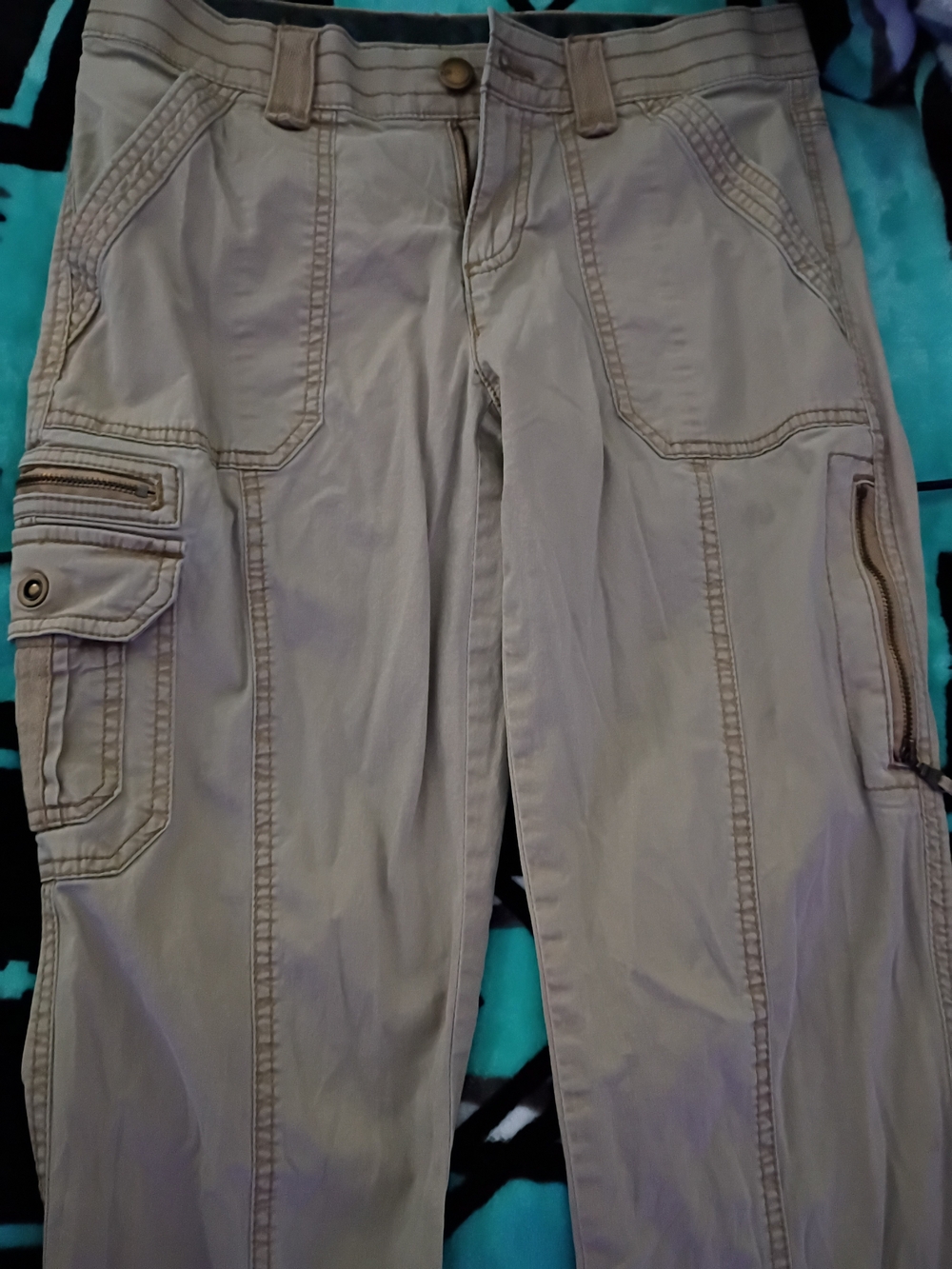 Women's Cargo Pants in Light Taupe - Casual Utility Style